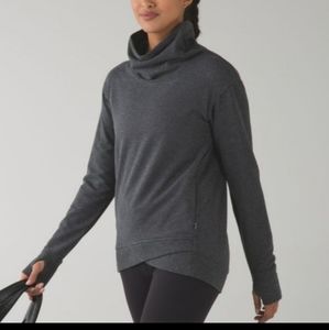 Lululemon on the double pull over- heathered dark grey